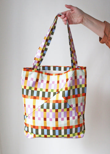 Tote No6041u, multicolored checkered