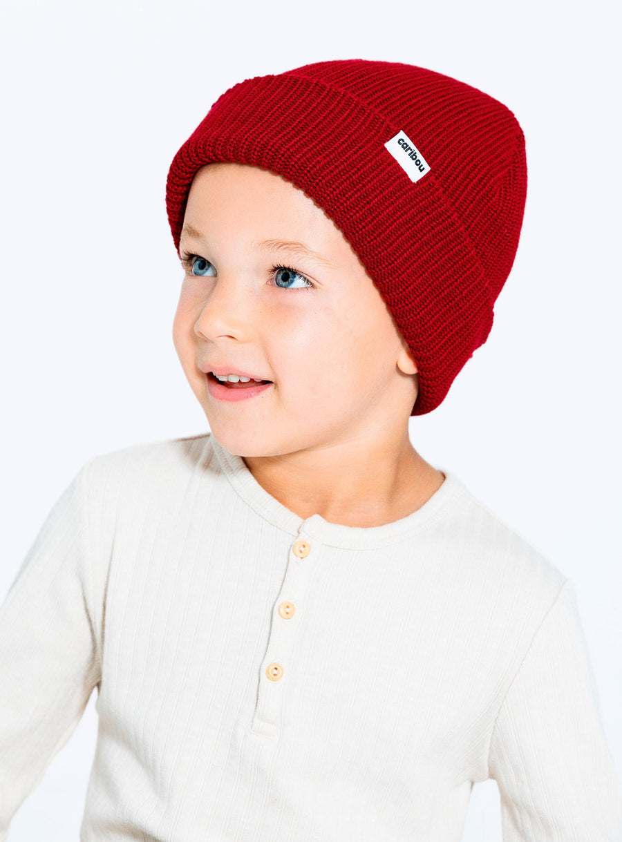 Fisherman toque by Caribou, for kids and adults