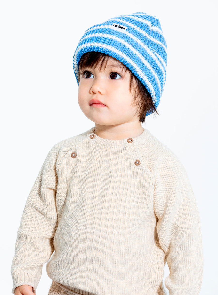 Fisherman toque by Caribou, baby and junior