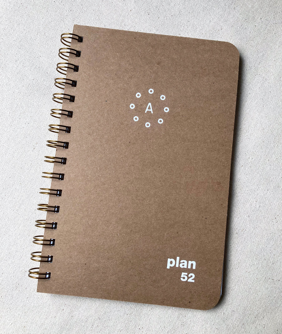 52 weeks planner by Atelier Archipel, kraft