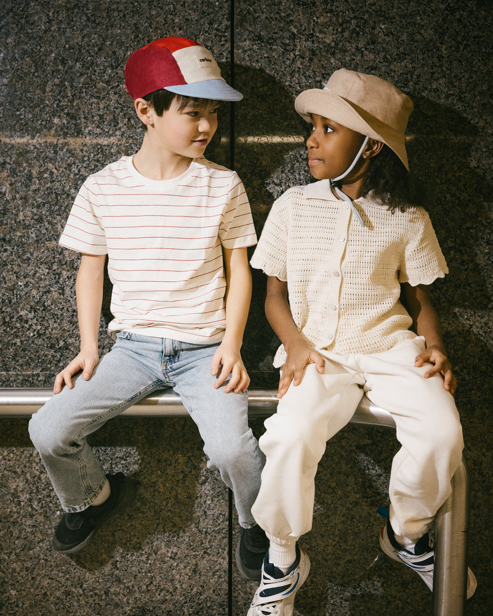 帽子 575LC LINEN CANVAS CASQUETTE / ECRU Linen cap by Caribou, solid colours – atelier b