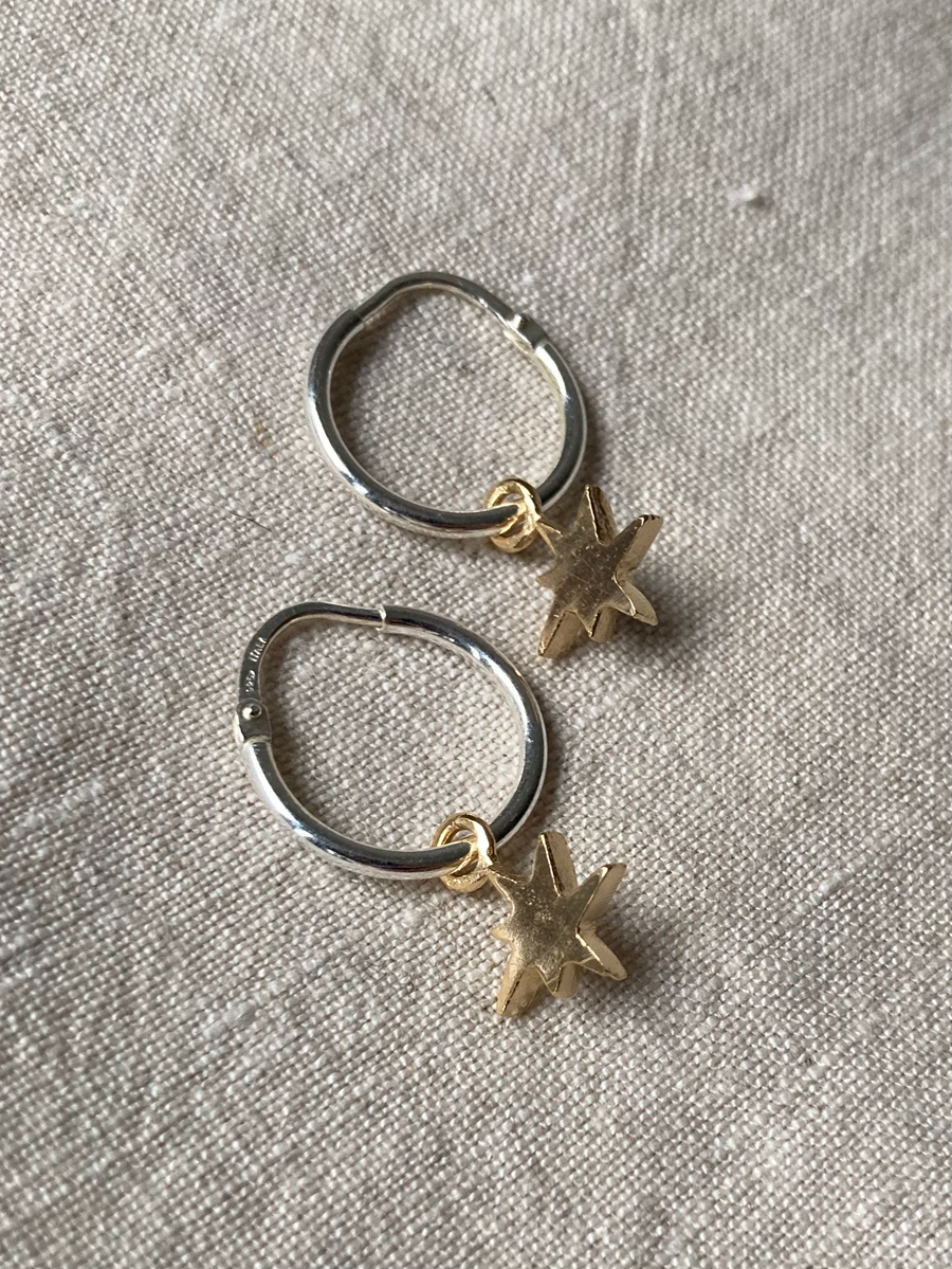 Minis anneaux Étoile par La Manufacture, or