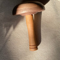 Darning mushroom with threaded handle by Moosehill