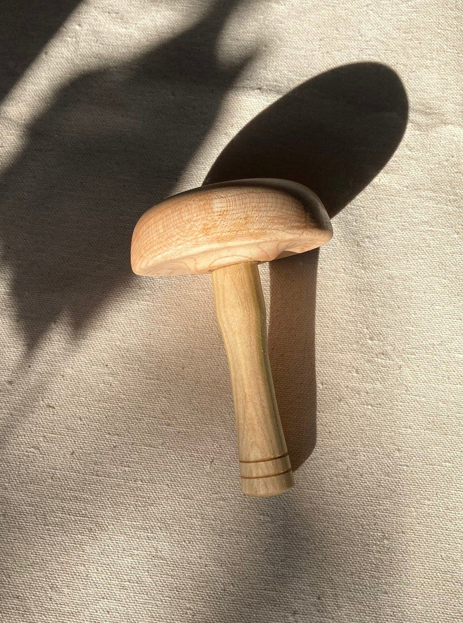 Darning mushroom with threaded handle by Moosehill