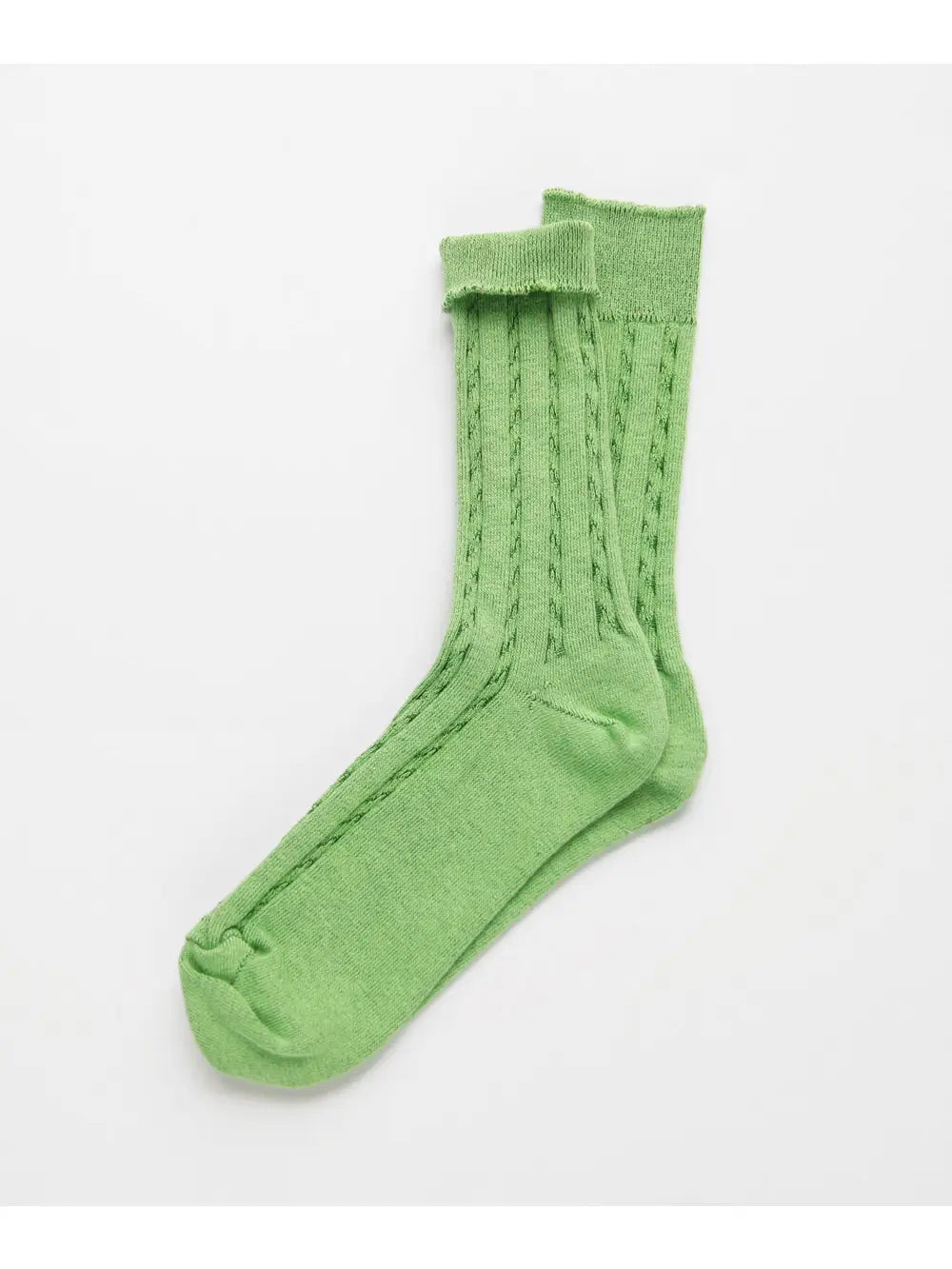 Twisted knit socks by OKAYOK