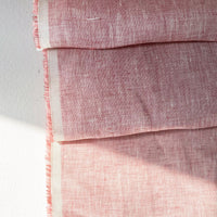 Marled pink linen, by the half meter