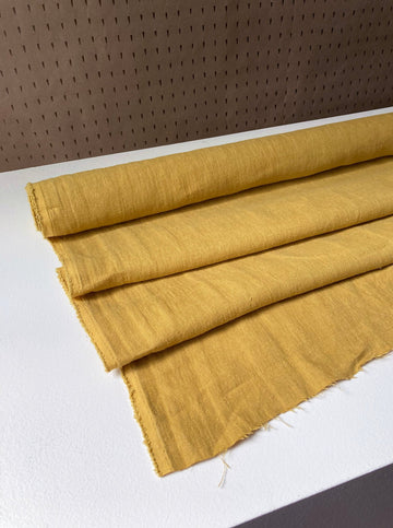 Yellow linen twill, by the half meter