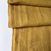 Yellow linen twill, by the half meter