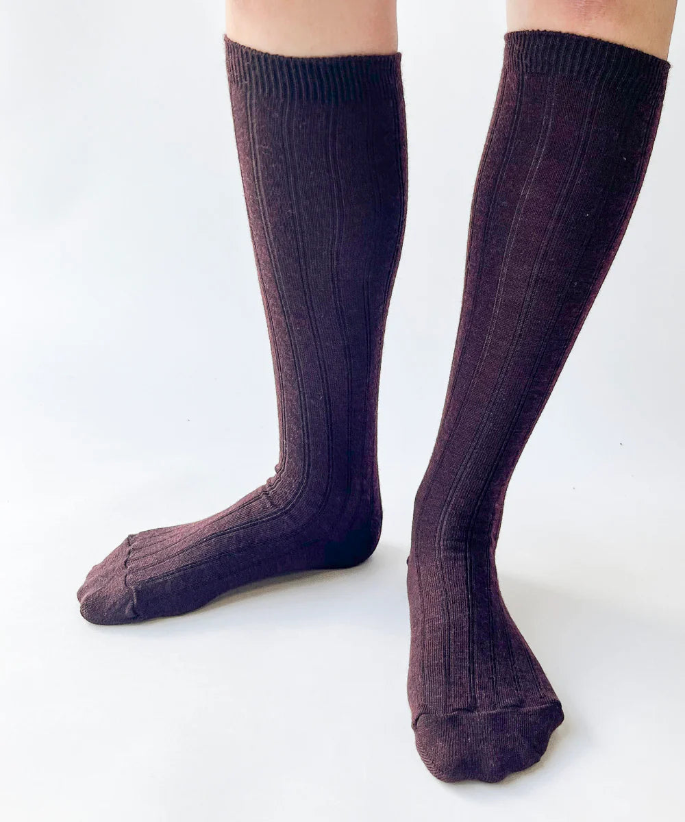 Knee-high wool socks by OKAYOK