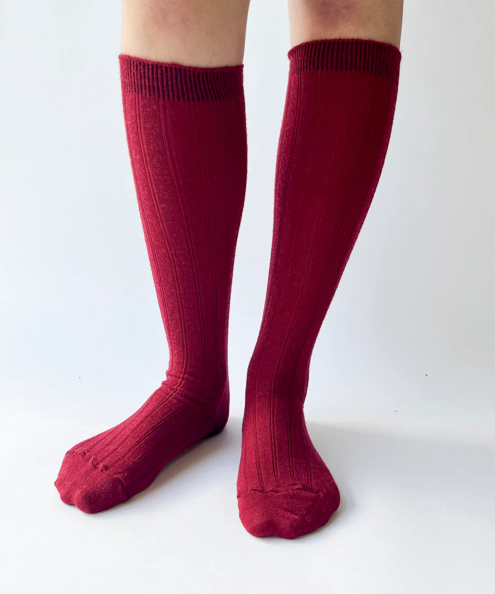 Knee-high wool socks by OKAYOK