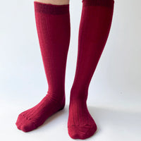 Knee-high wool socks by OKAYOK