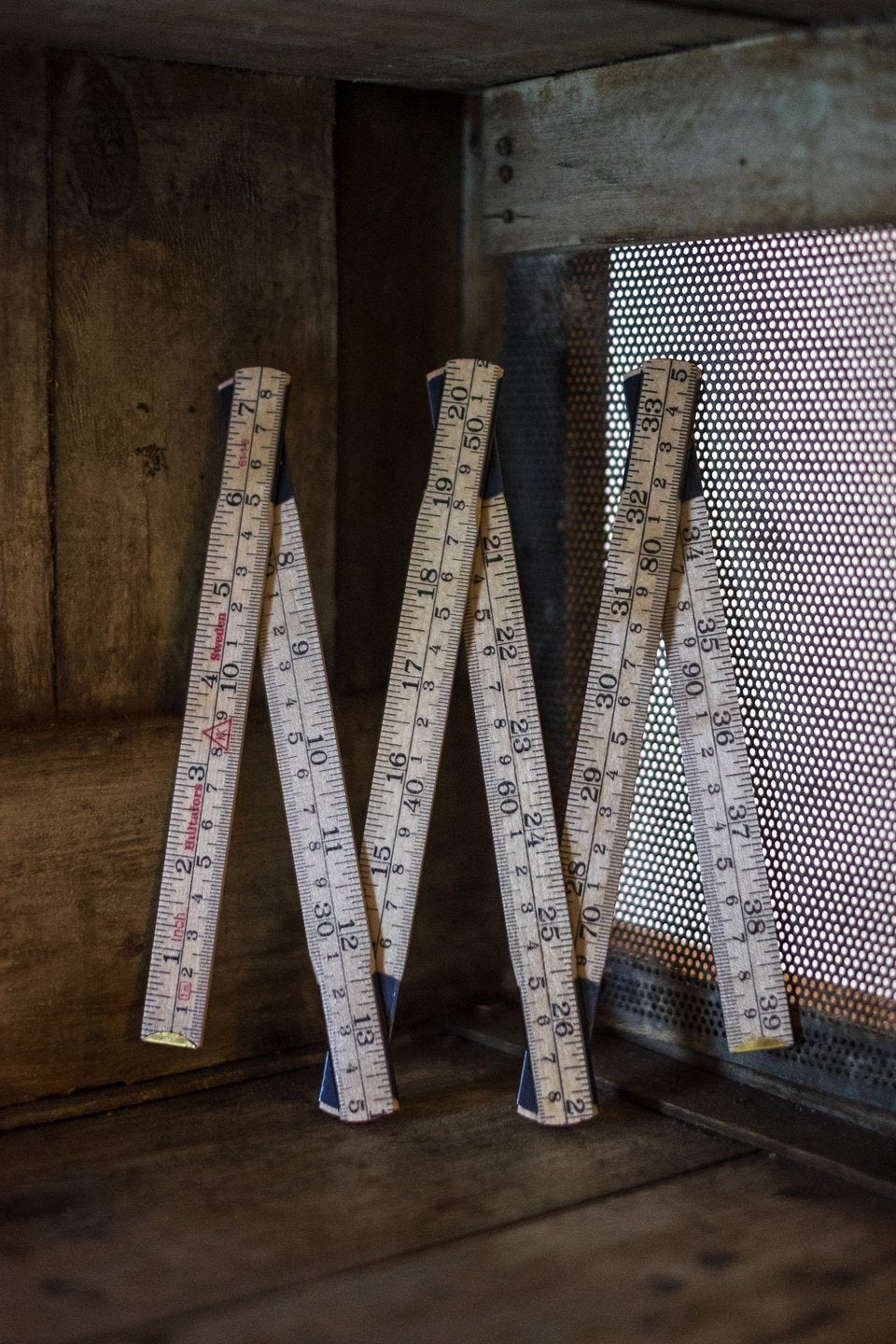 Wooden folding ruler by Merchant & Mills