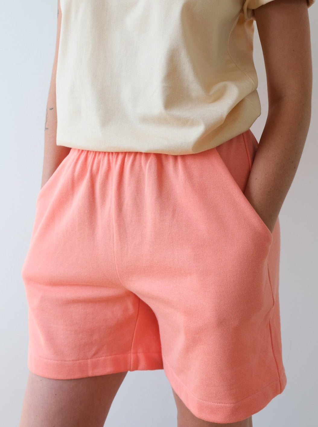 French terry shorts No2208w