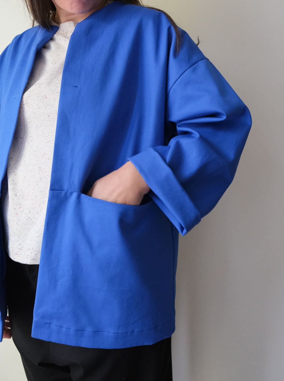 Veste ample unisexe en twill No2290u, trois couleurs