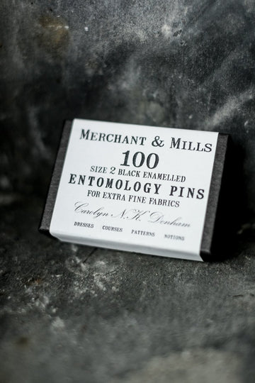 Box of pins by Merchant & Mills