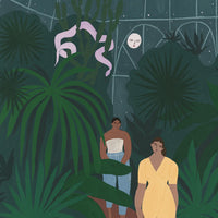 Affiche d'art Le Jardin de Nuit par Paperole
