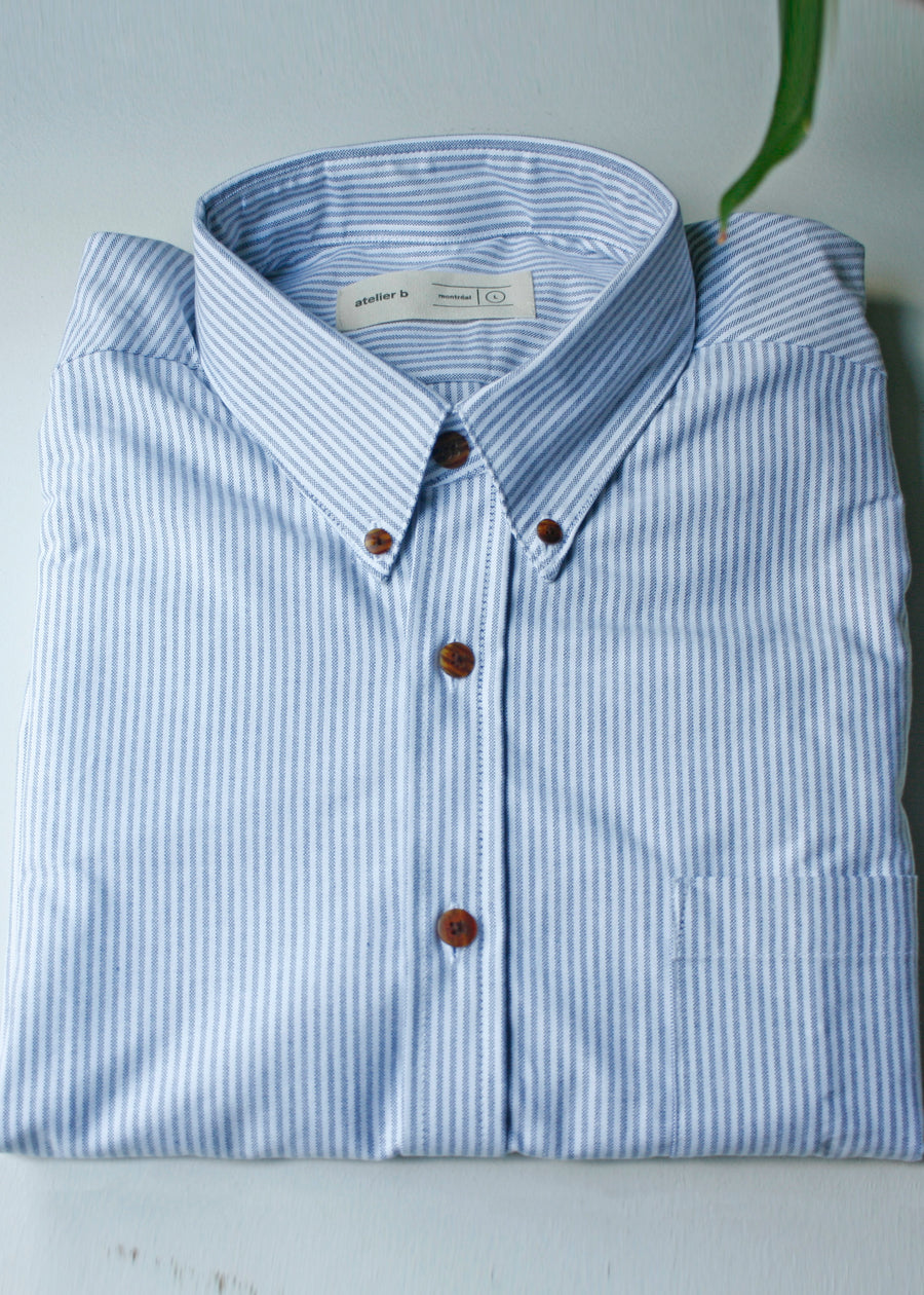 Chemise No2188m, rayures oxford taille 2x