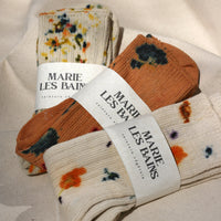 Bas en coton impression florale par Marie-les-bains