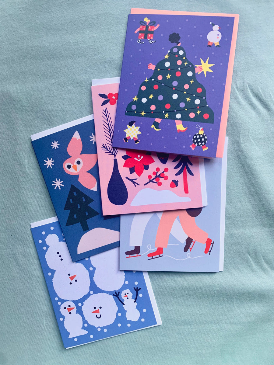 Holidays greeting cards by Paperole