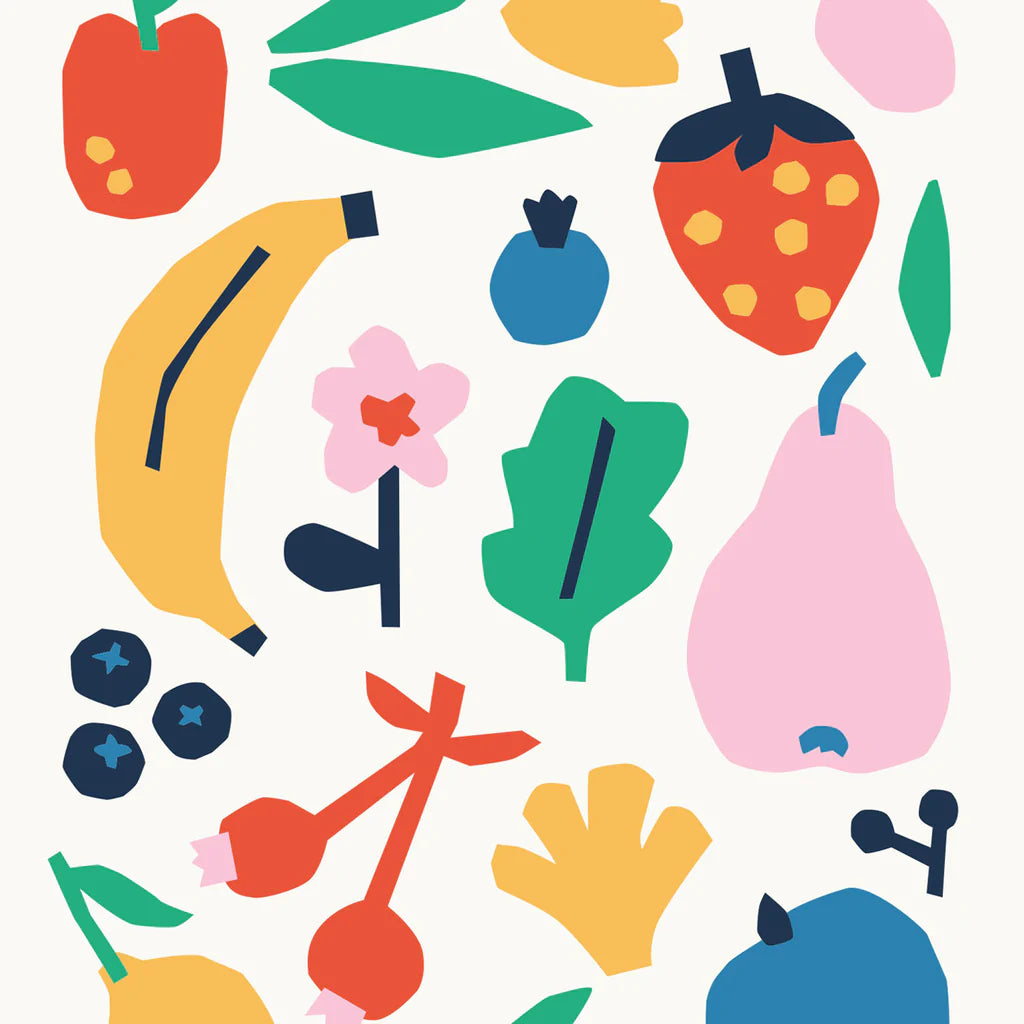Fruits art poster by Paperole