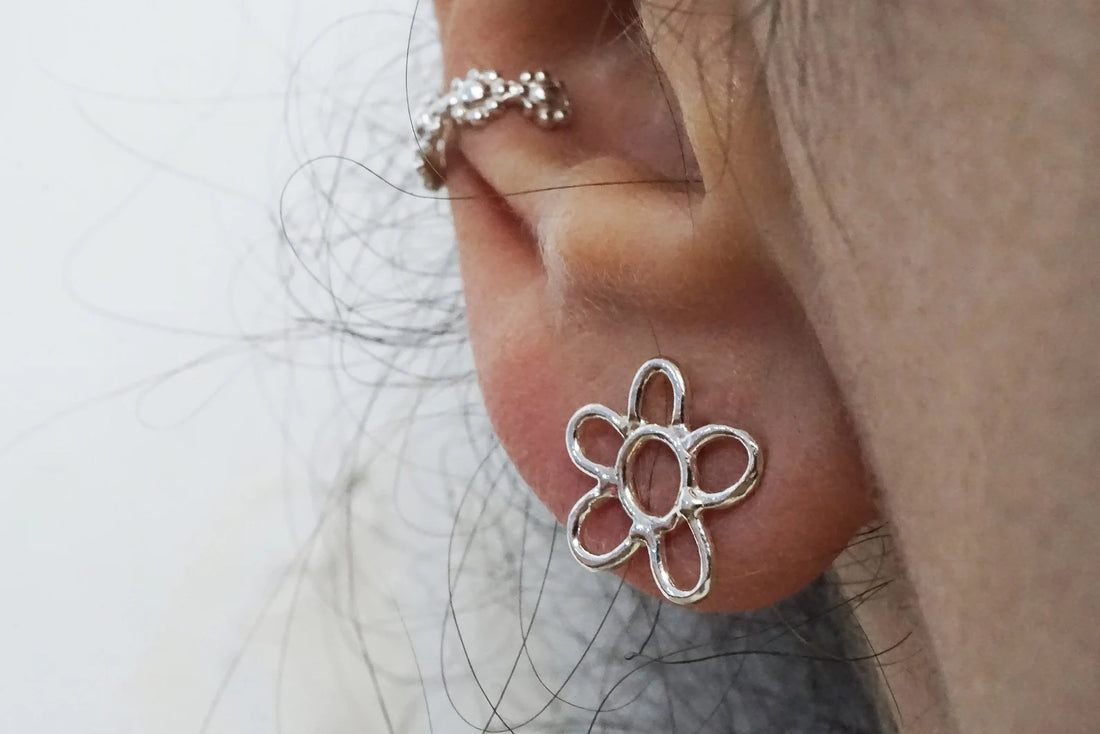 Boucles d'oreilles Fleurs par Marmo