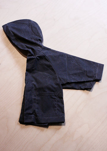 Waxed raincoat for children No6021k, grey