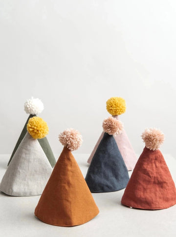 Chapeau de fête en lin par Confetti Mill