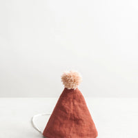 Linen party hat by Confetti Mill