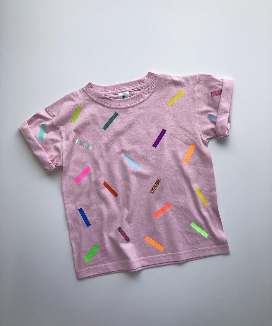 T-shirt enfant imprimé paillettes par OKAYOK